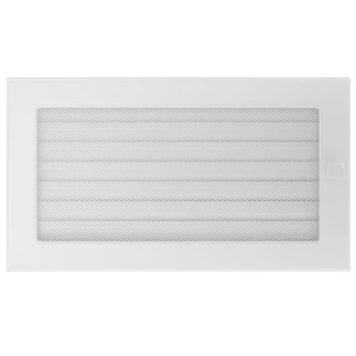 Вентиляционная решетка Kratki 17х30 с жалюзи (белая) (миниатюра)